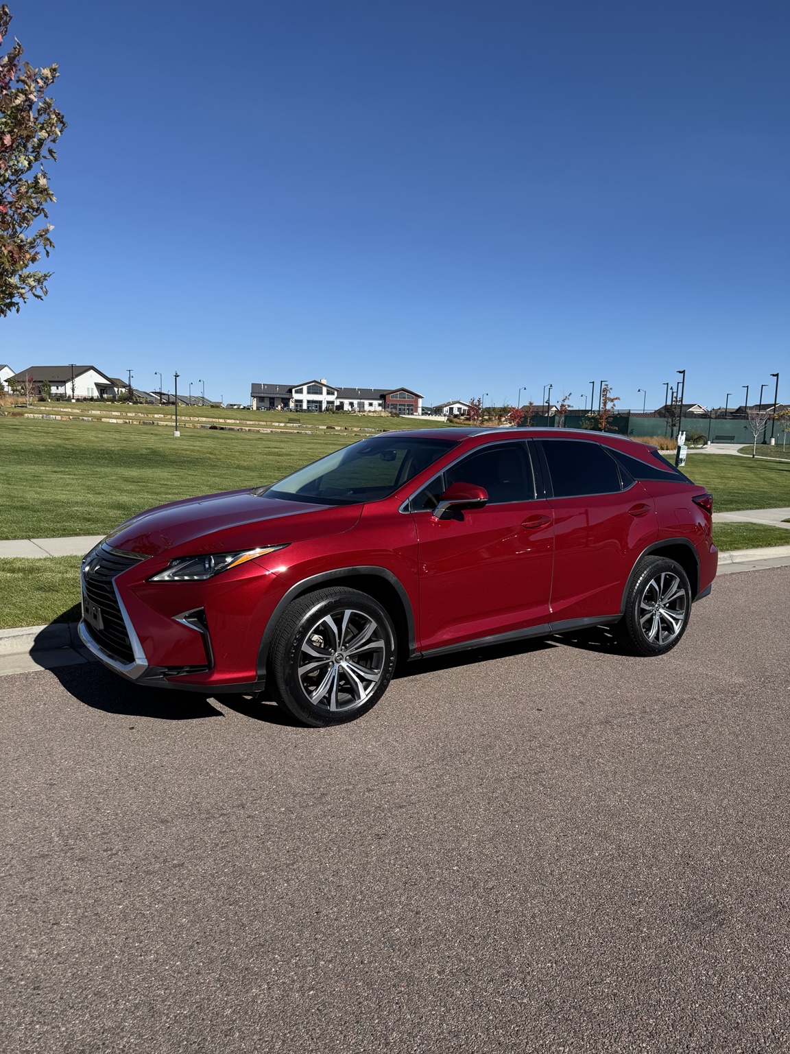 Red Lexus RX 350 luxury SUV